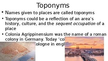 toponym ap human geography