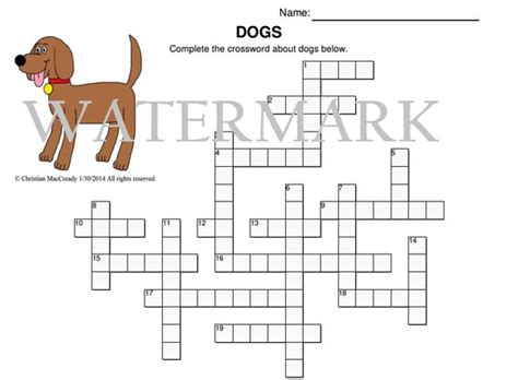 topper dog crossword clue
