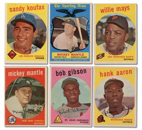 topps 1959 baseball card values