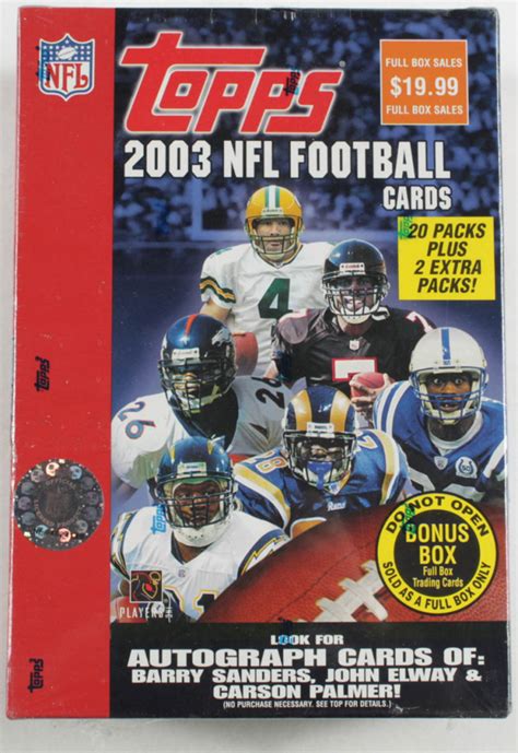topps nfl football cards 2003 complete set