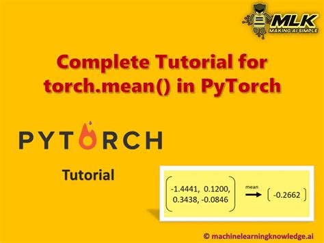 Torch.mean Pytorch