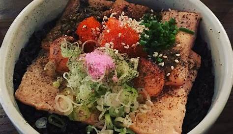 Torched Salmon Donburi Eat, Food, Acai bowl