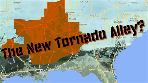 tornado alley tennessee map