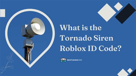 tornado siren roblox id 2023
