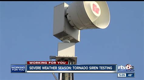 tornado siren testing today