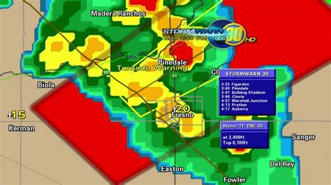 tornado warning fresno california today