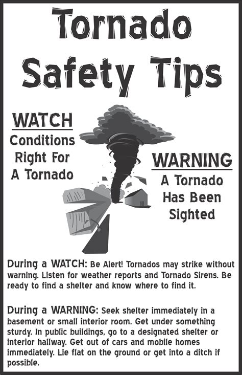 tornado watch and warning meaning handout