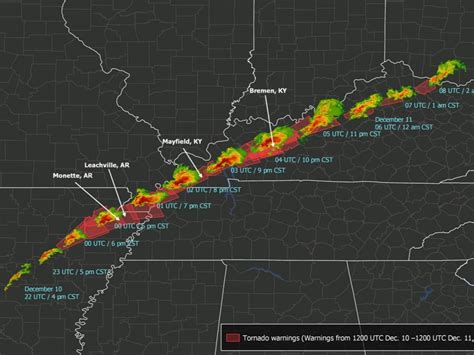 tornadoes in kentucky today map