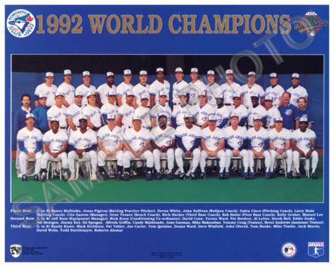 toronto blue jays championships 1992 lineup