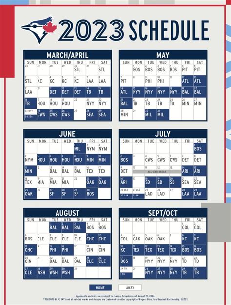 toronto blue jays schedule 2023 home games