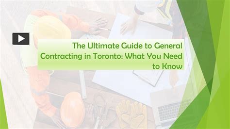 toronto general contracting