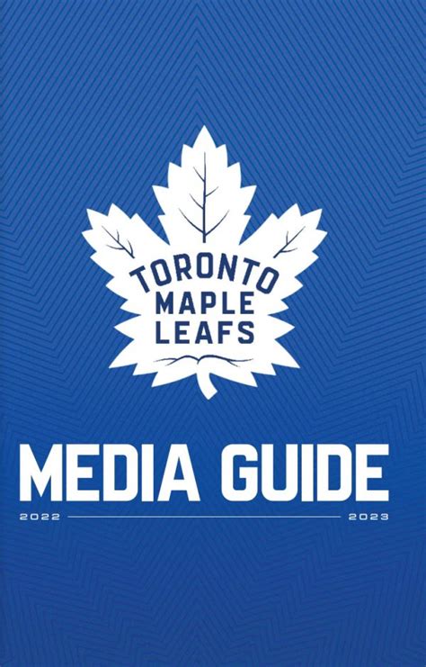 toronto maple leafs media guide