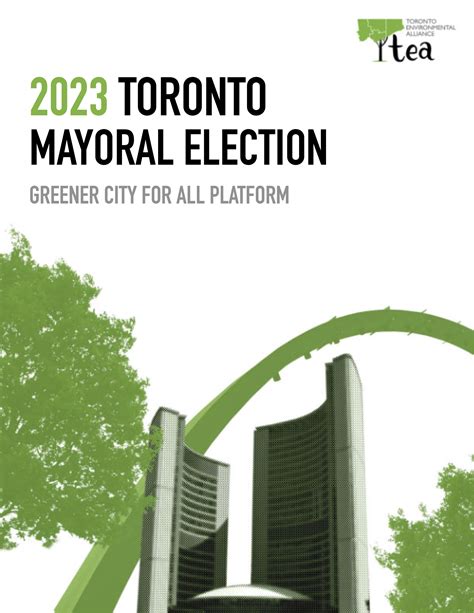 toronto mayoral race 2023 platforms