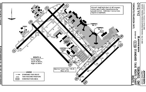 toronto pearson airport runway map