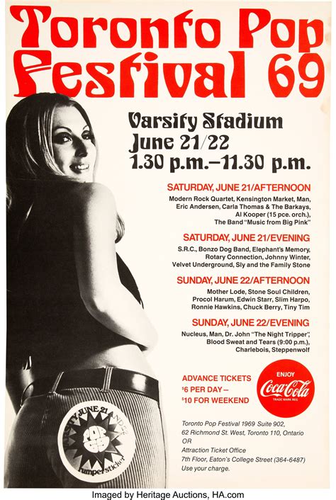 toronto pop festival 1969 lineup