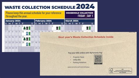 Toronto Waste Calendar 2024