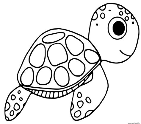tortue dessin colorier