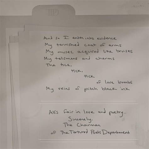 tortured poets department songs lyrics