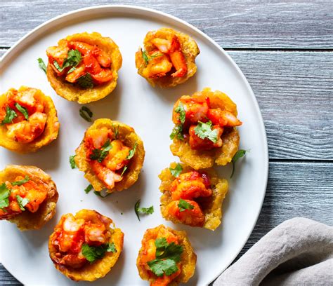 tostones rellenos de camarones