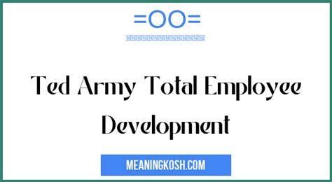 Total Employee Development Army In 2023