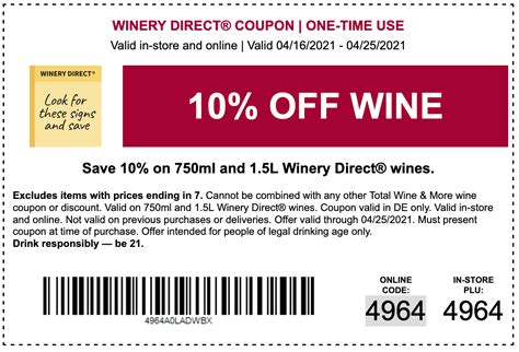 Total Wine Printable Coupons: Saving Money On Your Favorite Beverages