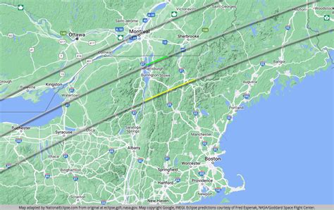 total solar eclipse 2024 path map vermont