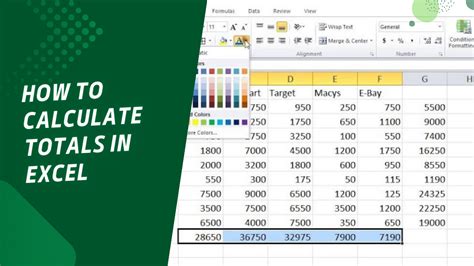 Excel Totals Made Easy