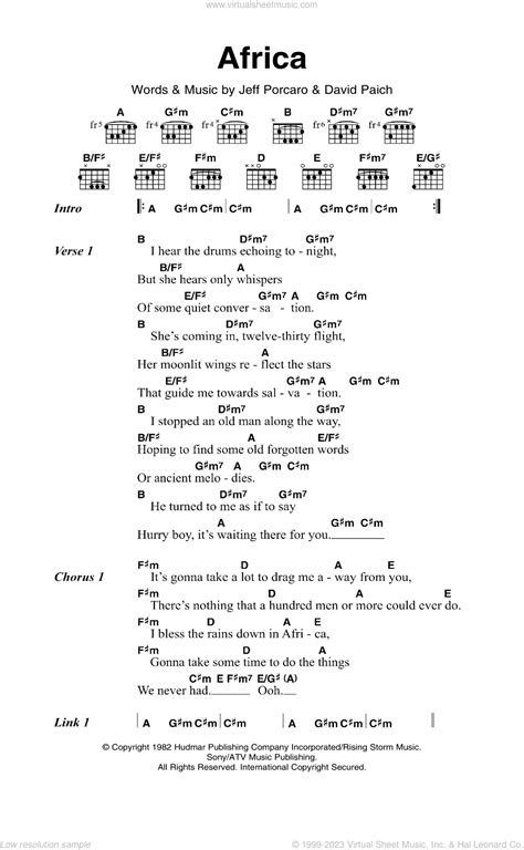 toto africa chords