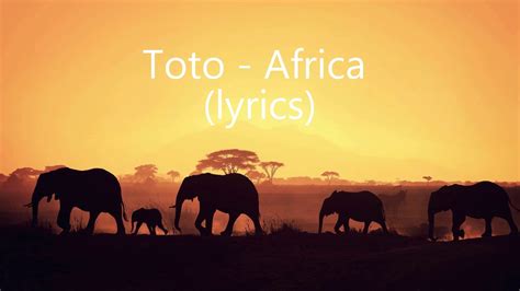 toto africa song youtube