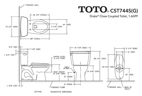 toto drake elongated toilet dimensions