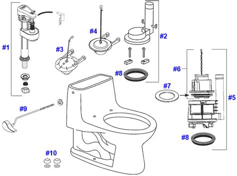 toto toilet tank parts replacement