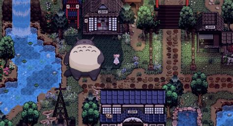 totoro on the ground stardew