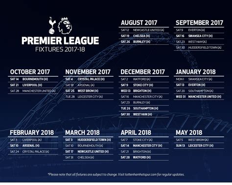 tottenham hotspur 2023 schedule