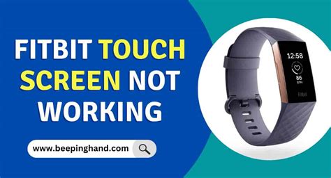 Touch Screen Not Working On Fitbit Charge 4