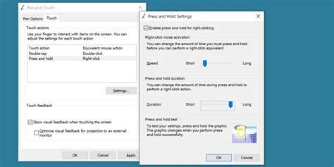 Touch Screen Settings Windows 7
