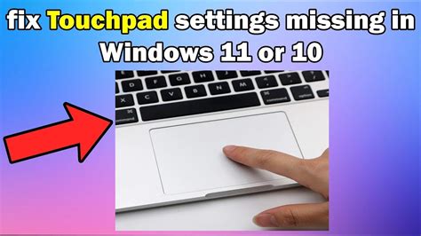 Touchpad Missing