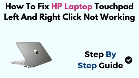 Touchpad Not Right Clicking