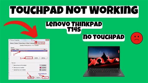 Touchpad Not Working In Thinkpad