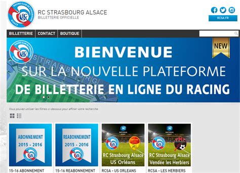 toulouse racing strasbourg billetterie