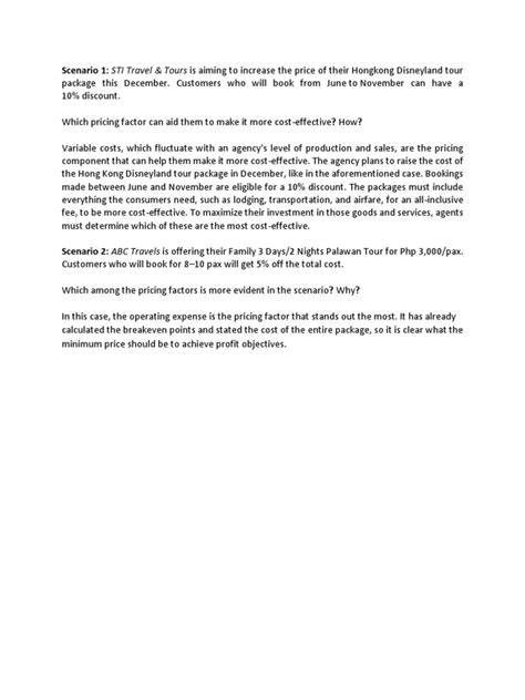 tour cost effectiveness