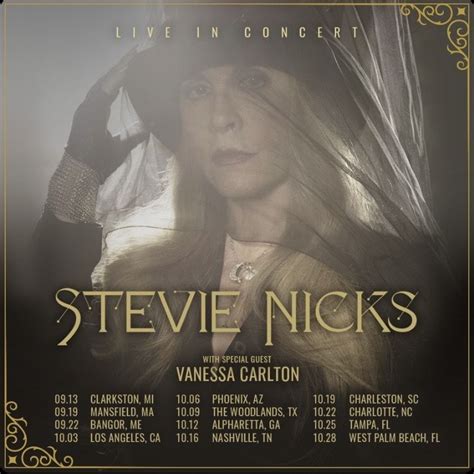 tour dates - stevie nicks