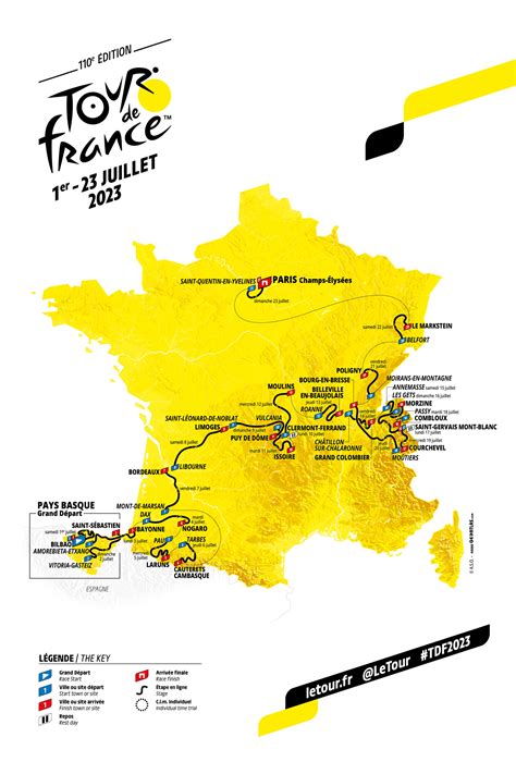 tour de france 2023 official site stages