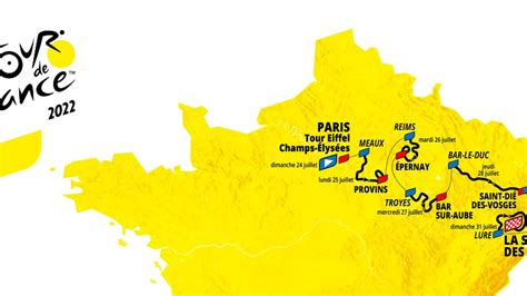 tour de france femmes 2022 parcours route