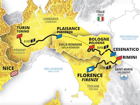 tour de france start date and route