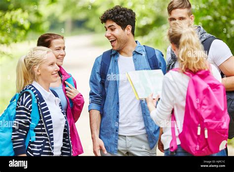 tour group having fun