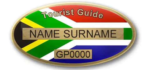 tour guide badge south africa