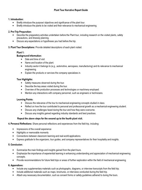 tour guide narrative