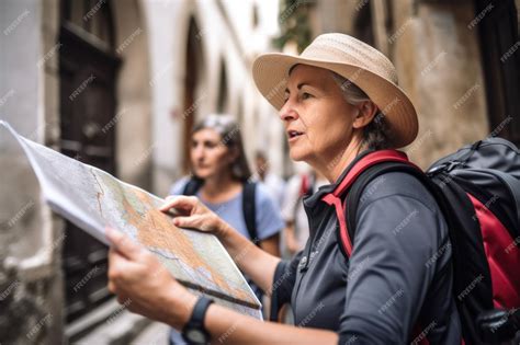 tour guide pointing map