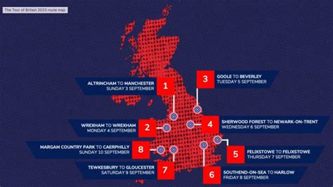 tour of britain 2023 map