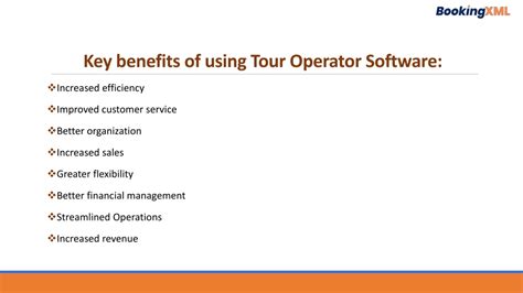 tour operator benefits